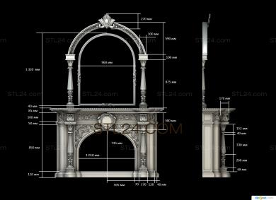 Fireplaces (KM_0191) 3D models for cnc