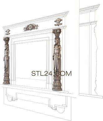 Fireplaces (KM_0201) 3D models for cnc