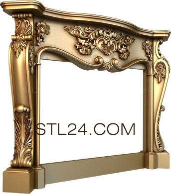 Fireplaces (KM_0217) 3D models for cnc
