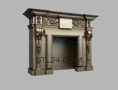 Fireplaces (KM_0224) 3D models for cnc