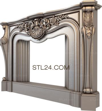 Fireplaces (KM_0225) 3D models for cnc