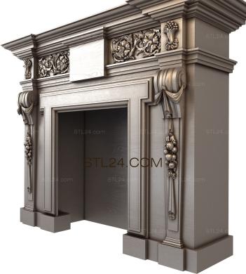 Fireplaces (KM_0229) 3D models for cnc