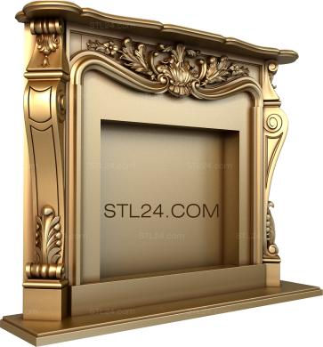 Fireplaces (KM_0230) 3D models for cnc
