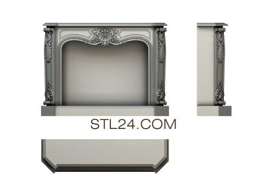 Fireplaces (KM_0233) 3D models for cnc