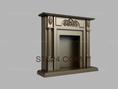 Fireplaces (KM_0235) 3D models for cnc