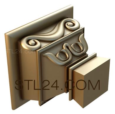 Капители (Строгость, KP_0037) 3D модель для ЧПУ станка