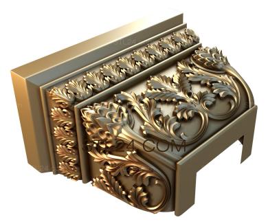 Капители (Шишки, KP_0100) 3D модель для ЧПУ станка