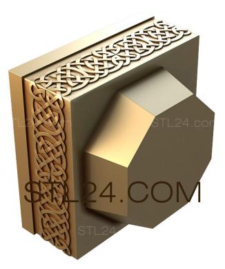 Капители (Широкий орнамент, KP_0141) 3D модель для ЧПУ станка