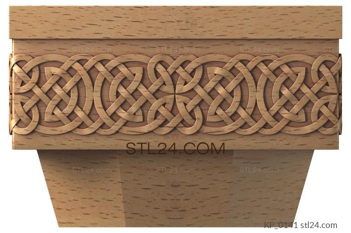 Chapiters (Wide ornament, KP_0141) 3D models for cnc