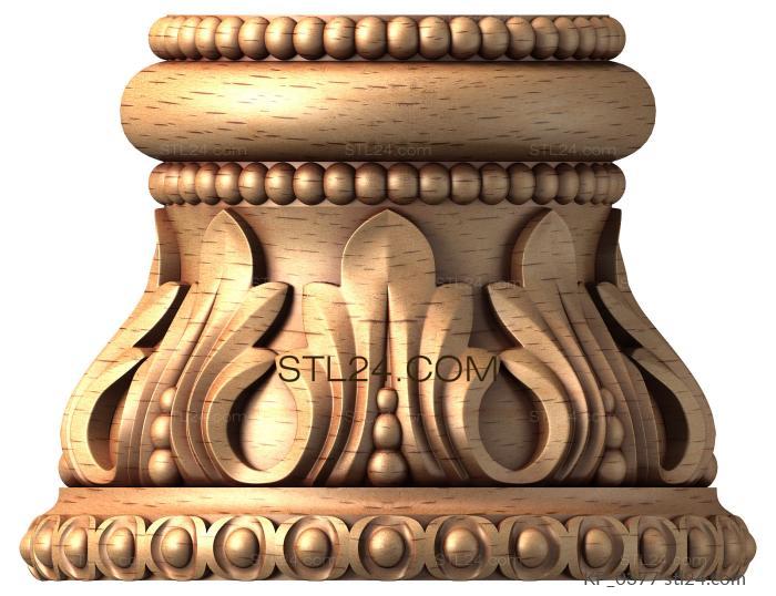 Chapiters (KP_0377) 3D models for cnc