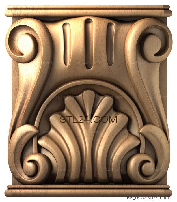 Chapiters (Kapitel, 3d stl model for CNC, KP_0432) 3D models for cnc