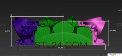 Капители (KP_0528) 3D модель для ЧПУ станка