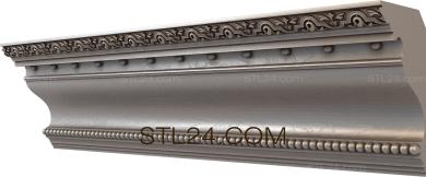 Cornice (Smooth transition, KRN_0085-9) 3D models for cnc