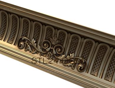 Cornice (Theater curtain-1, KRN_0109-9) 3D models for cnc