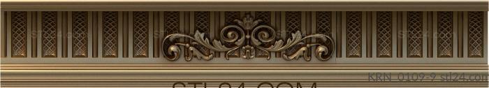 Cornice (Theater curtain-1, KRN_0109-9) 3D models for cnc