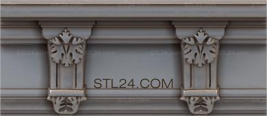 Cornice (Console with acanthus, KRN_0158-9) 3D models for cnc