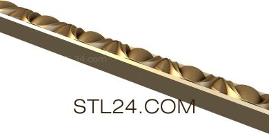 Карнизы (Овал медальон-2 угол, KRN_0169-9) 3D модель для ЧПУ станка