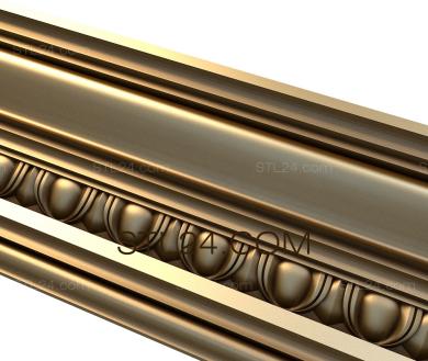 Cornice (Oval medallions-3, KRN_0177-9) 3D models for cnc