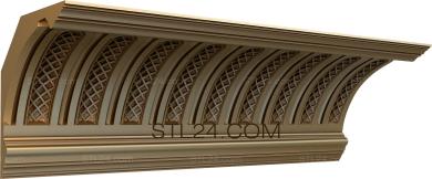 Cornice (Theater-3, KRN_0193-9) 3D models for cnc