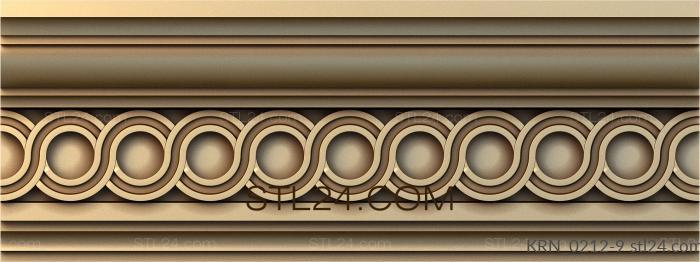 Cornice (Twisted infinity, KRN_0212-9) 3D models for cnc
