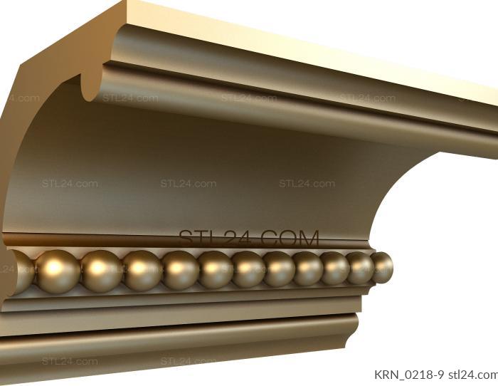 Cornice (Pearl cornice, KRN_0218-9) 3D models for cnc