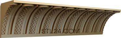 Cornice (Theater-4, KRN_0254-9) 3D models for cnc