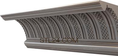 Cornice (Theater curtains, KRN_0256-9) 3D models for cnc