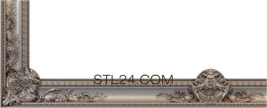Cornice (Medallions with flowers, KRN_0263-9) 3D models for cnc
