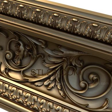 Cornice (Fireweed, KRN_0271-9) 3D models for cnc