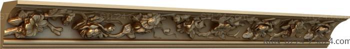 Cornice (Petunias, KRN_0274-9) 3D models for cnc