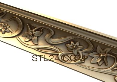 Cornice (Fireweed, KRN_0283-9) 3D models for cnc