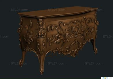 Chests of drawers (Bougainvillea, KMD_0100) 3D models for cnc