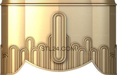 Комоды (Овальные медальоны, KMD_0154) 3D модель для ЧПУ станка