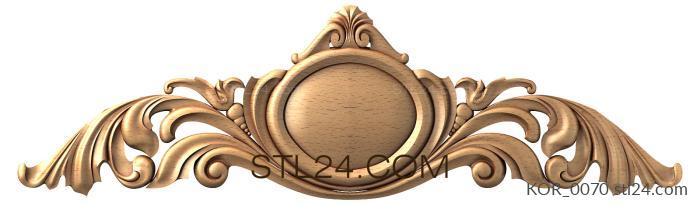 Crown (Large locket, KOR_0070) 3D models for cnc