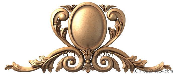 Crown (Oval mirror, KOR_0123) 3D models for cnc