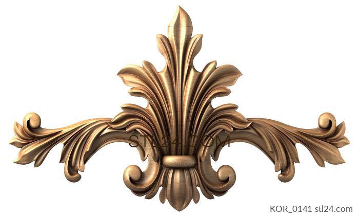 Короны (Османтус, KOR_0141) 3D модель для ЧПУ станка