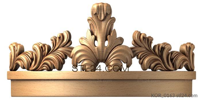 Короны (Венец малый, KOR_0163) 3D модель для ЧПУ станка