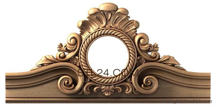 Короны (Круглое зеркальце, KOR_0176) 3D модель для ЧПУ станка