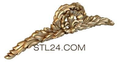 Crown (Laurel ribbon, KOR_0214) 3D models for cnc