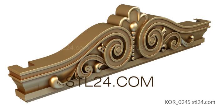 Crown (Strict curl symmetry, KOR_0245) 3D models for cnc