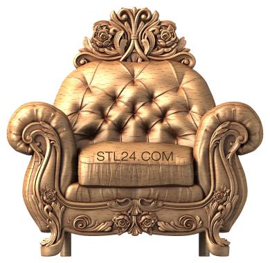 Кресла (KRL_0035) 3D модель для ЧПУ станка