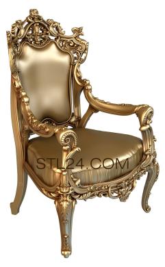 Кресла (3d модель кресла, stl, для ЧПУ, KRL_0041) 3D модель для ЧПУ станка
