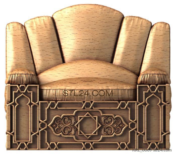 Кресла (KRL_0069) 3D модель для ЧПУ станка
