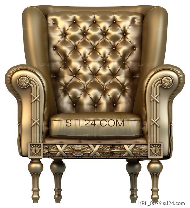 Кресла (KRL_0079) 3D модель для ЧПУ станка