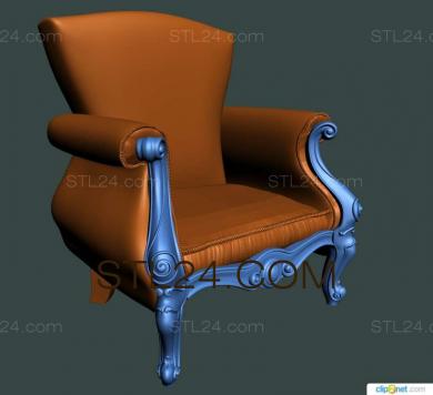 Кресла (KRL_0089) 3D модель для ЧПУ станка