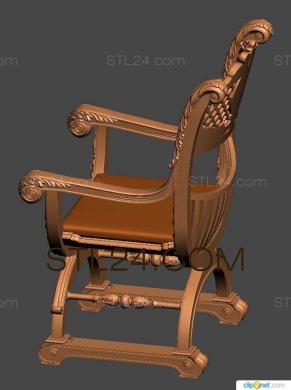 Кресла (KRL_0109) 3D модель для ЧПУ станка