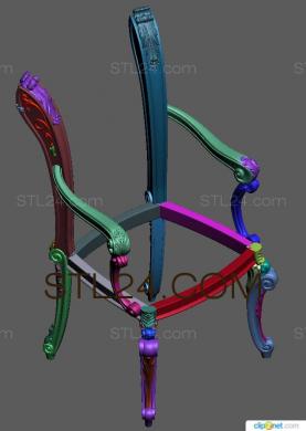 Armchairs (KRL_0134) 3D models for cnc
