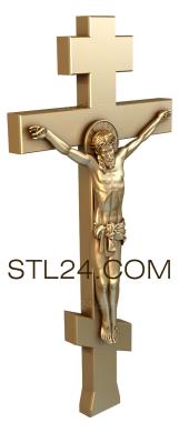 Кресты и распятия (3d stl модель резного православного креста, KRS_0053) 3D модель для ЧПУ станка
