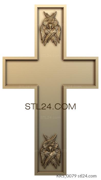Кресты и распятия (крест, 3d stl модель для ЧПУ станка, KRS_0079) 3D модель для ЧПУ станка