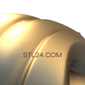 Бесплатные примеры 3d stl моделей (KR_0073 | 3D модель для ЧПУ станка) 3D модель для ЧПУ станка
